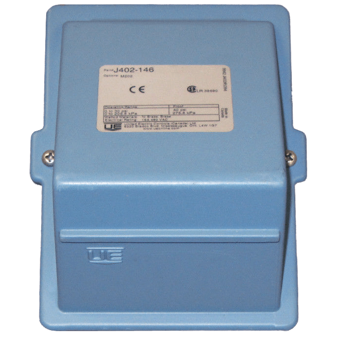 United Electric Pressure Switch, 400 Series Type J402 Models 126 to 164